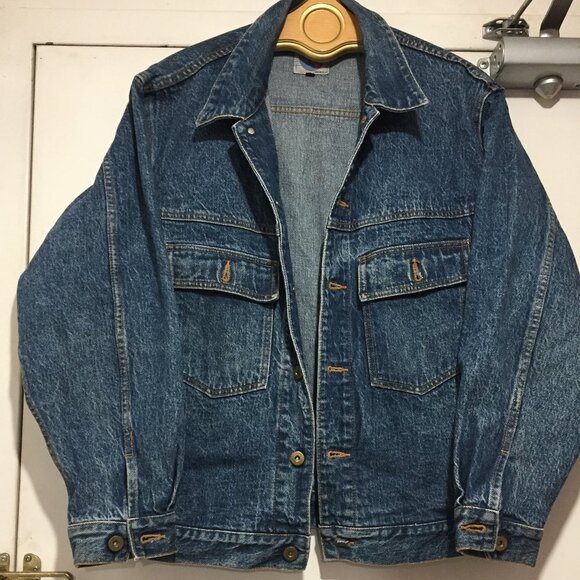 VINTAGE SENSITIVE BLUE DENIM JACKETS SIZE L - Picture 2 of 8